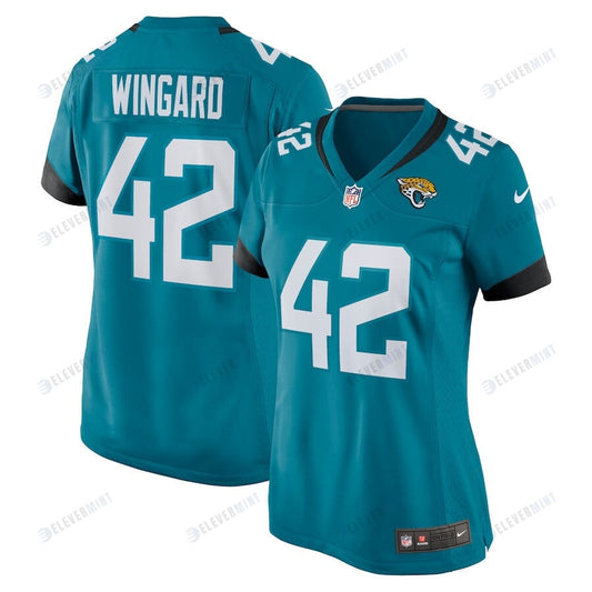 Andrew Wingard 42 Jacksonville Jaguars Women's Game Jersey - Teal